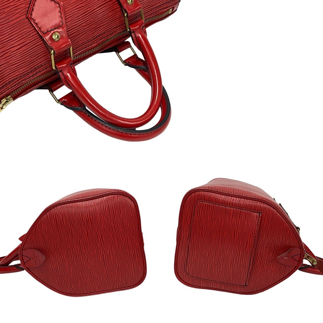 Louis Vuitton Louis Vuitton Handbag Red Leather Size ONE SIZE - 5 Thumbnail
