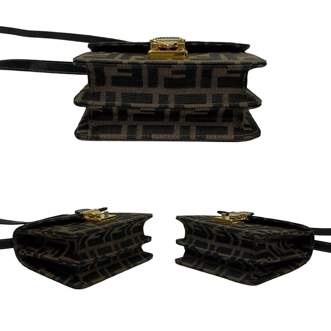 Fendi Fendi Shoulder Bag Brown Leather Size ONE SIZE - 5 Thumbnail