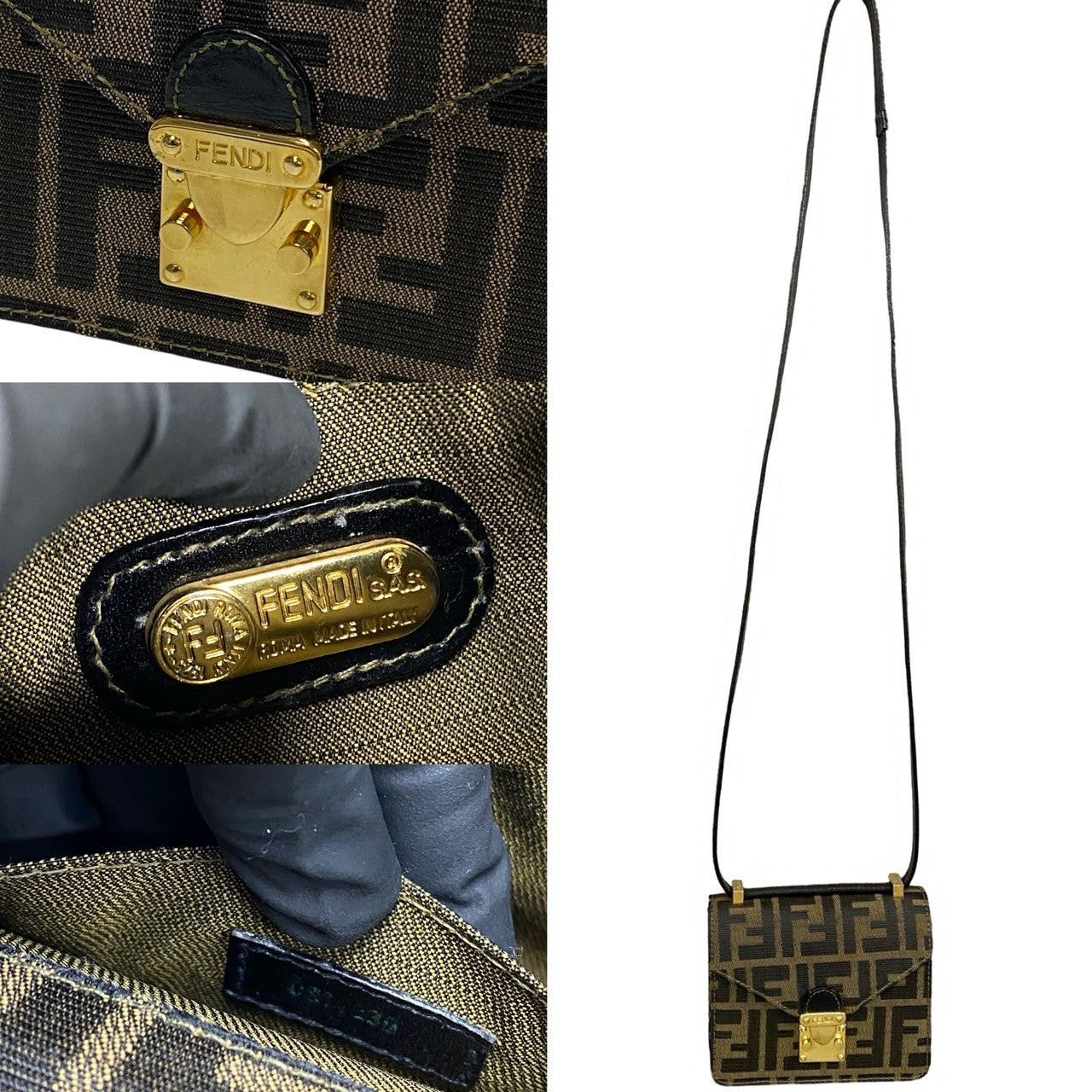 Fendi Fendi Shoulder Bag Brown Leather Size ONE SIZE - 2 Thumbnail