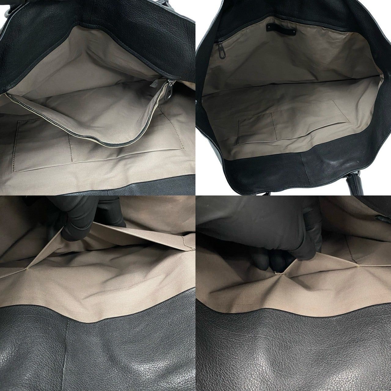 Bottega Veneta Bottega Veneta Tote Bag Black Leather Size ONE SIZE - 8 Thumbnail