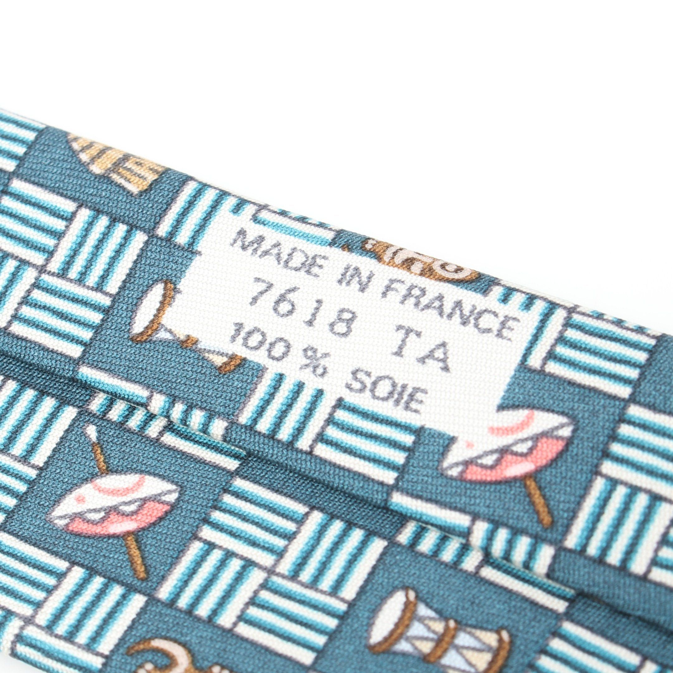 Hermes Hermes Scarf Silk Blue Green Multicolor Size ONE SIZE - 6 Thumbnail