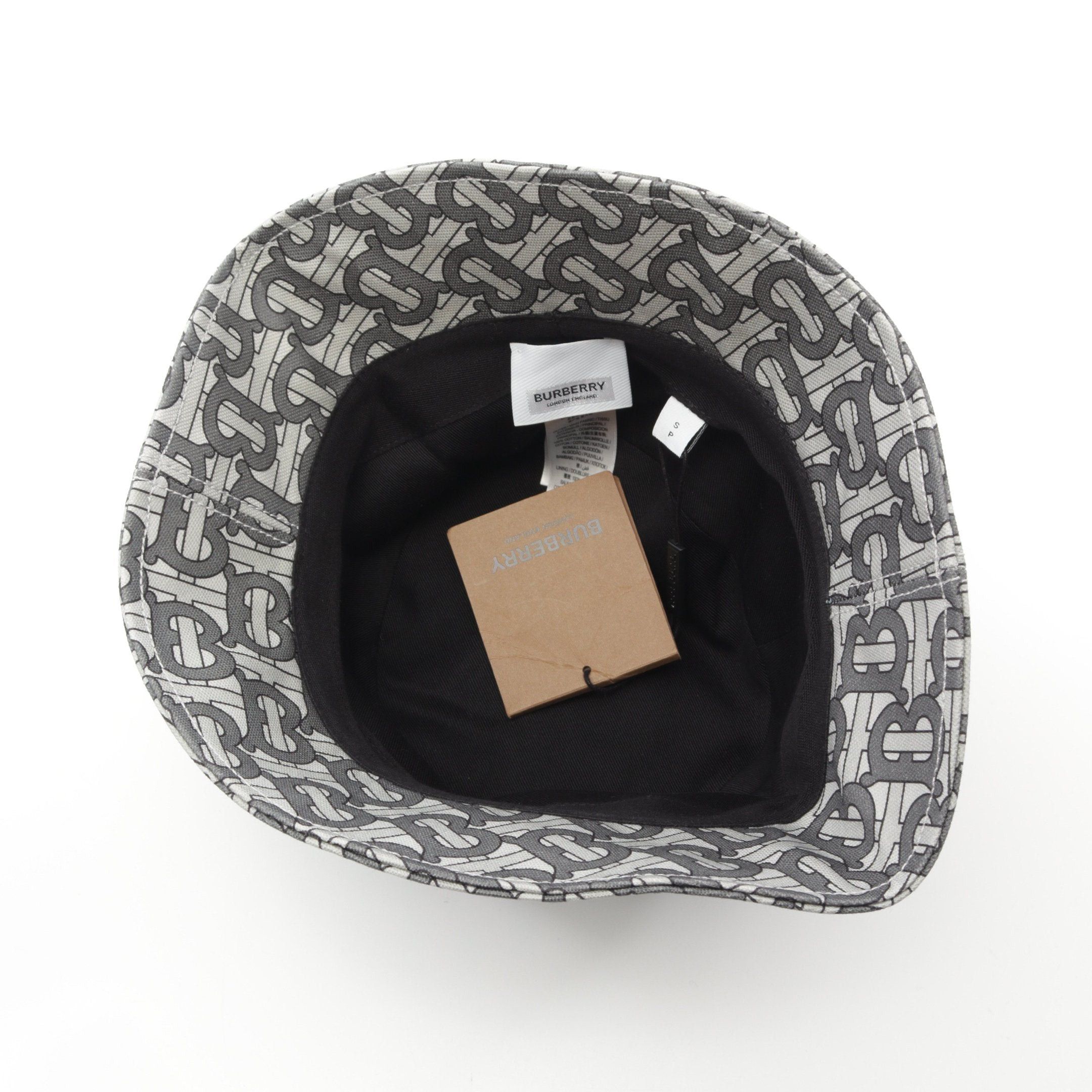 Burberry Burberry Tb Monogram Hat Canvas Gray Size ONE SIZE - 3 Thumbnail