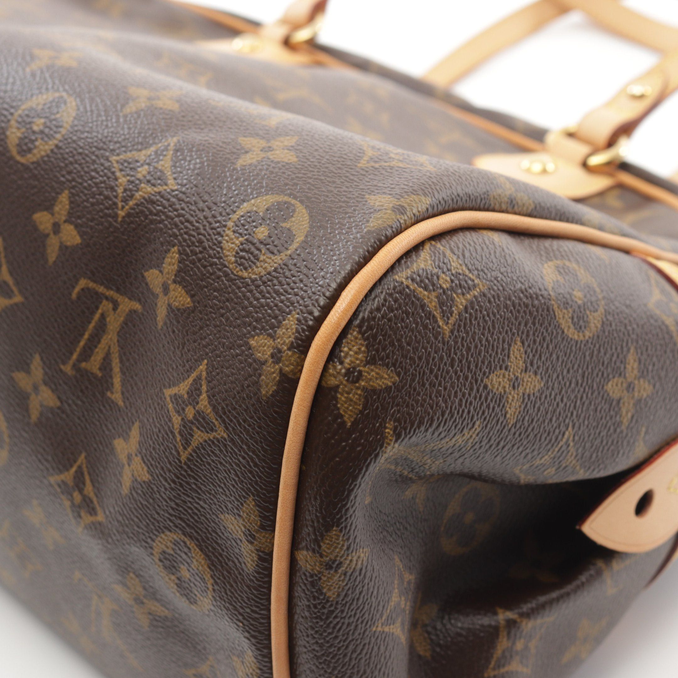 Louis Vuitton Montorgueil Gm Monogram Shoulder Bag Leather Brown