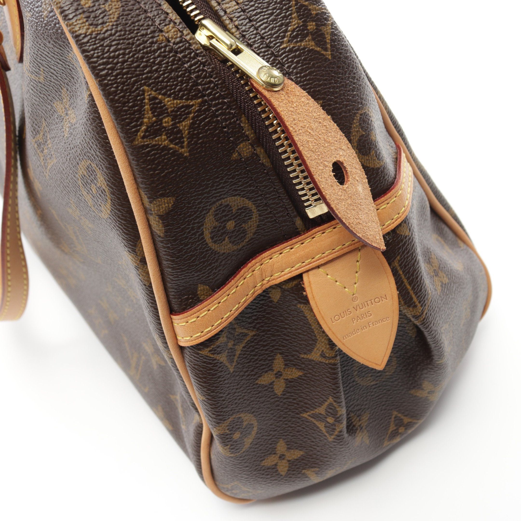 Louis Vuitton Montorgueil Gm Monogram Shoulder Bag Leather Brown