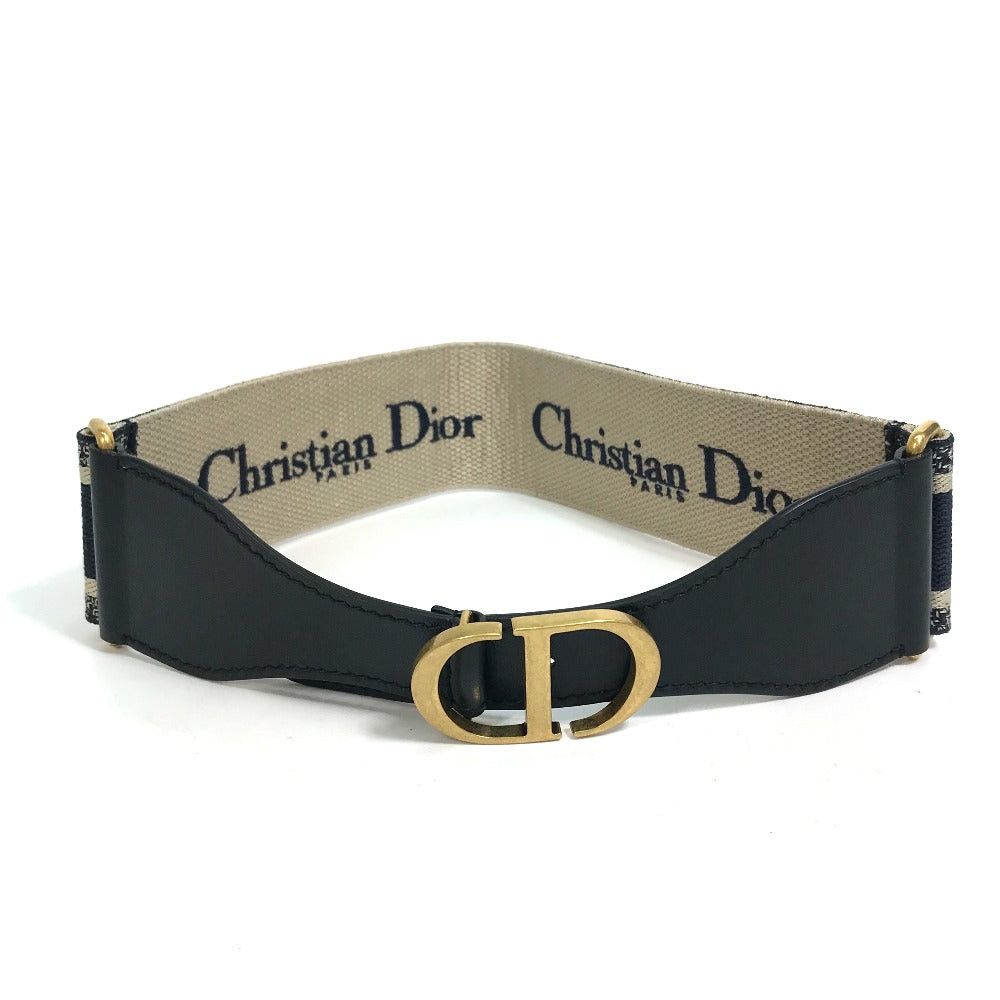 Dior Dior Cd Fittings Embroidery Canvas Logo Courroies Cotton Women Size ONE SIZE - 3 Thumbnail