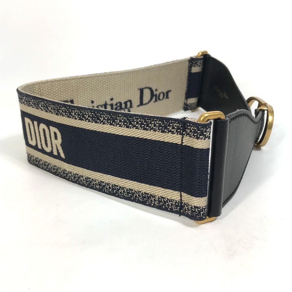 Dior Dior Cd Fittings Embroidery Canvas Logo Courroies Cotton Women Size ONE SIZE - 6 Thumbnail