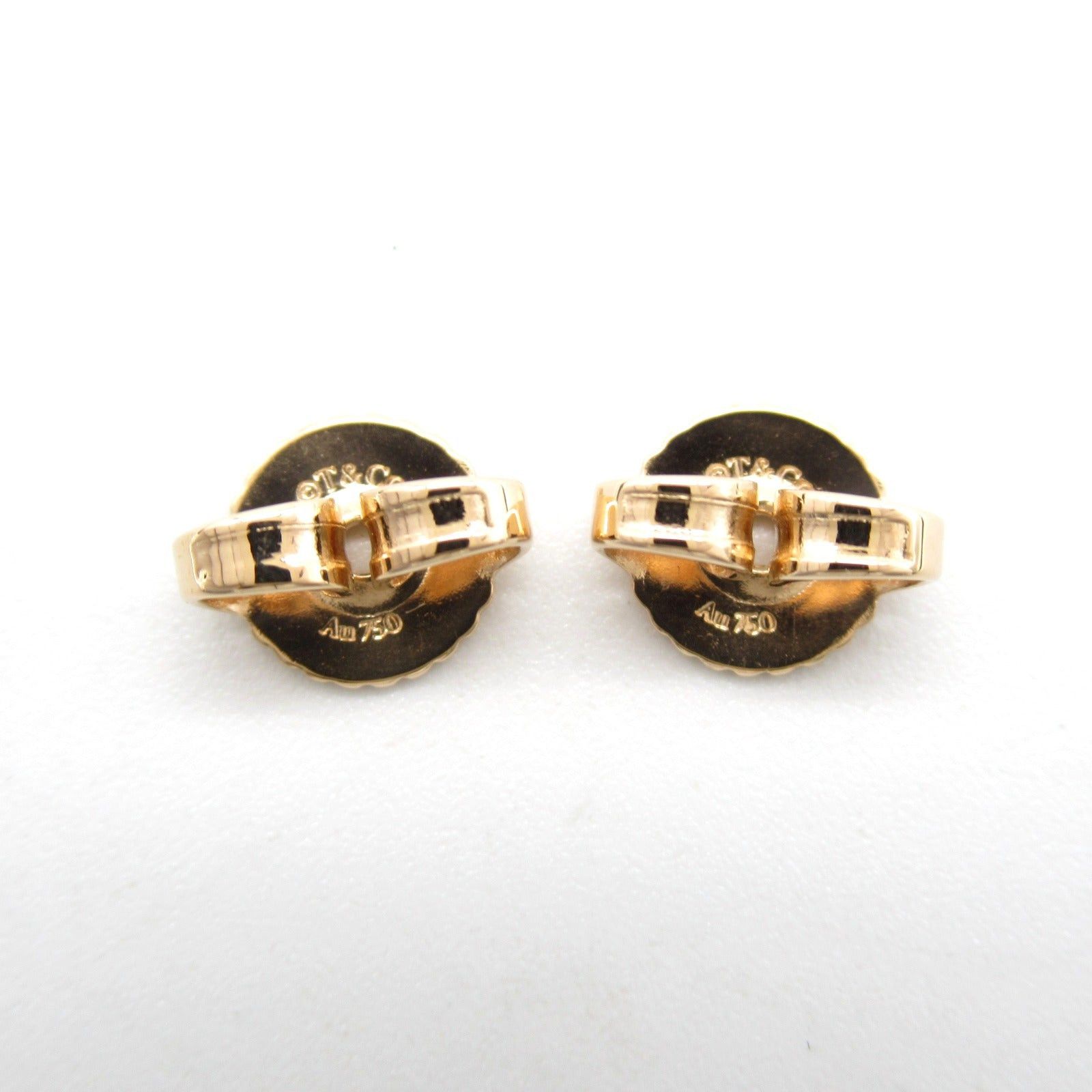 Tiffany & Co. Tiffany Co T-Smile Pink Sapphire Earrings K18Pg (Pink Gold) Size ONE SIZE - 5 Thumbnail