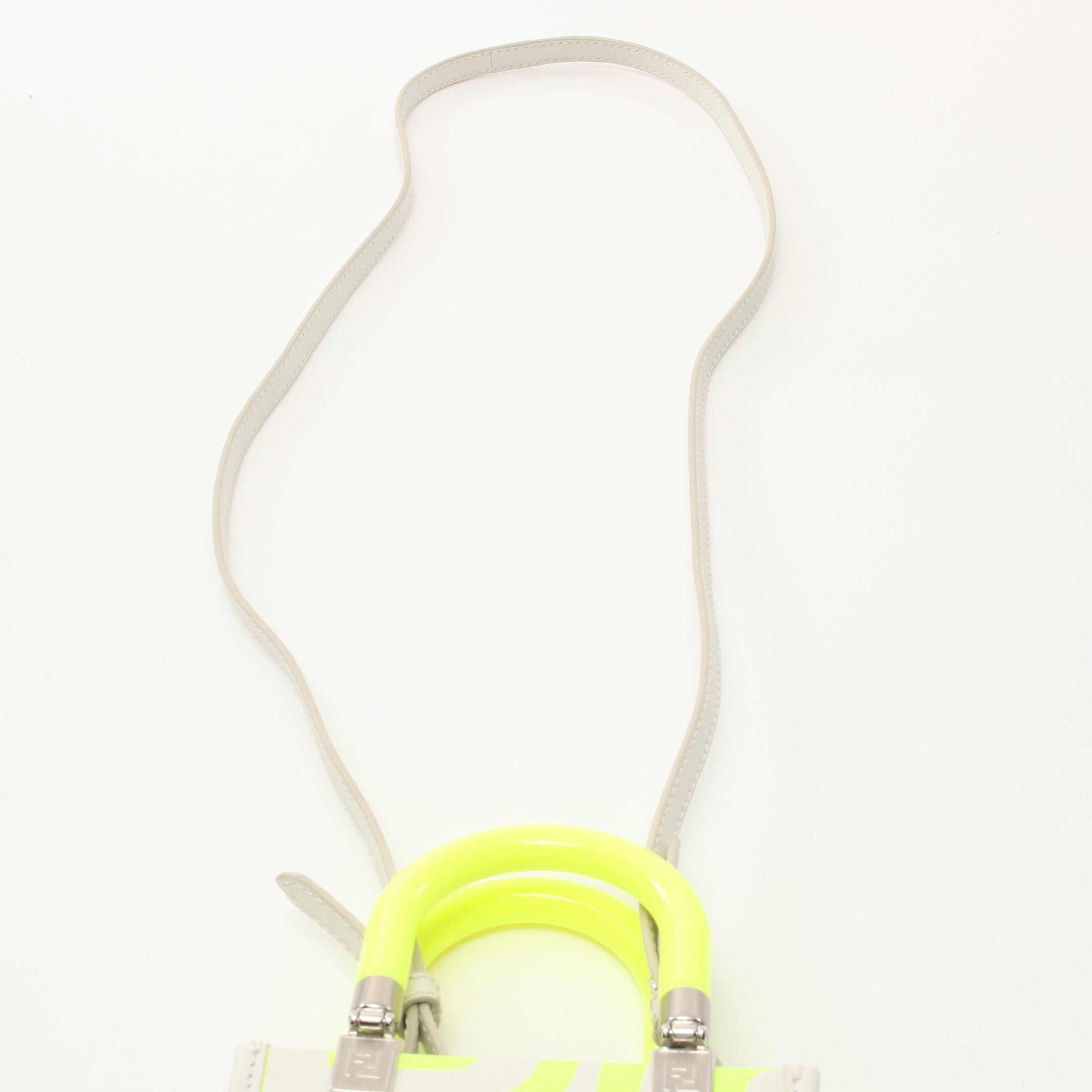 Fendi Fendi Fendi * Marc Jacobs Sunshine Shopper Mini Handbag Leather White Yellow Size ONE SIZE - 9 Thumbnail