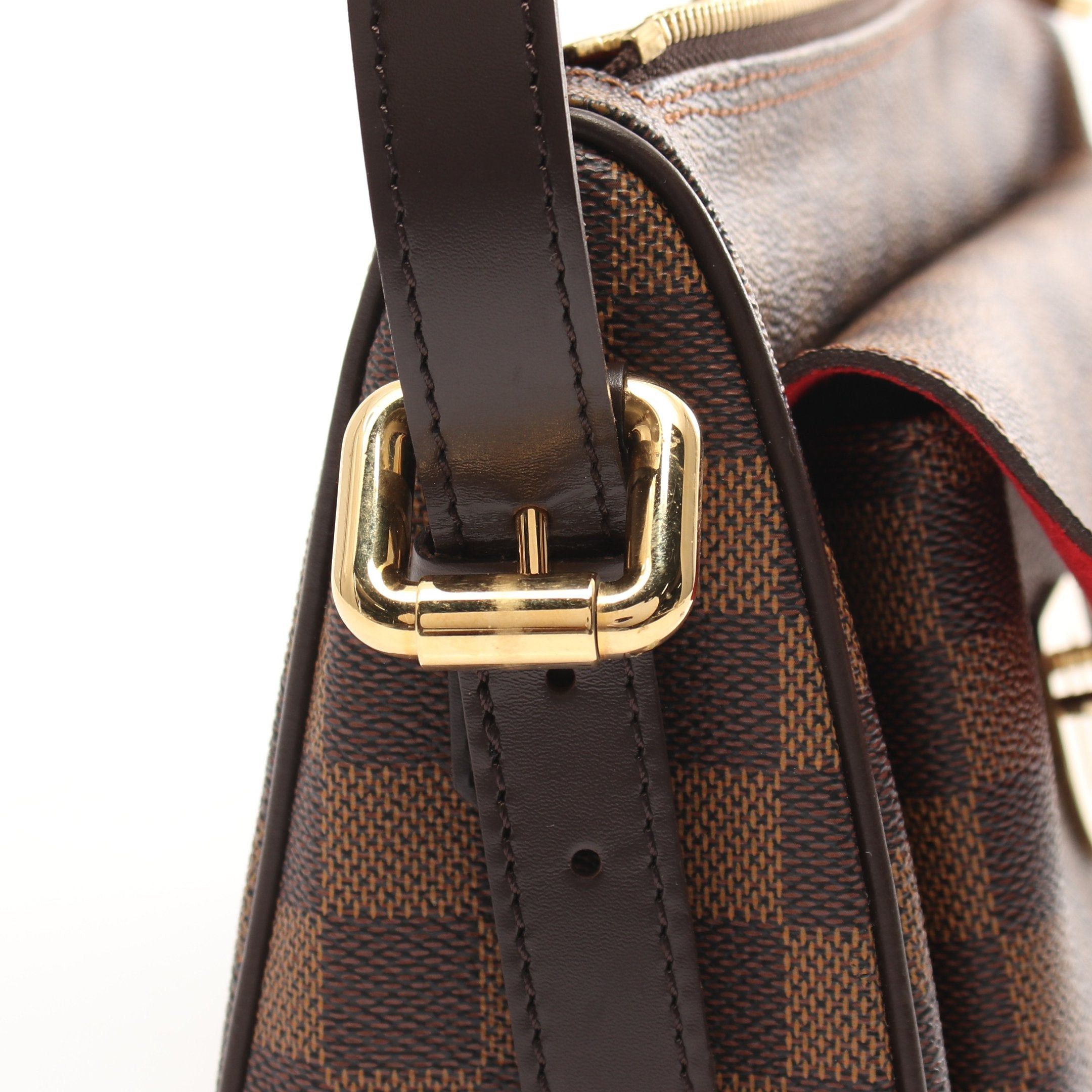 Louis Vuitton Louis Vuitton Ravello Gm Damier Ebene Shoulder Bag Leather Brown Size ONE SIZE - 9 Thumbnail