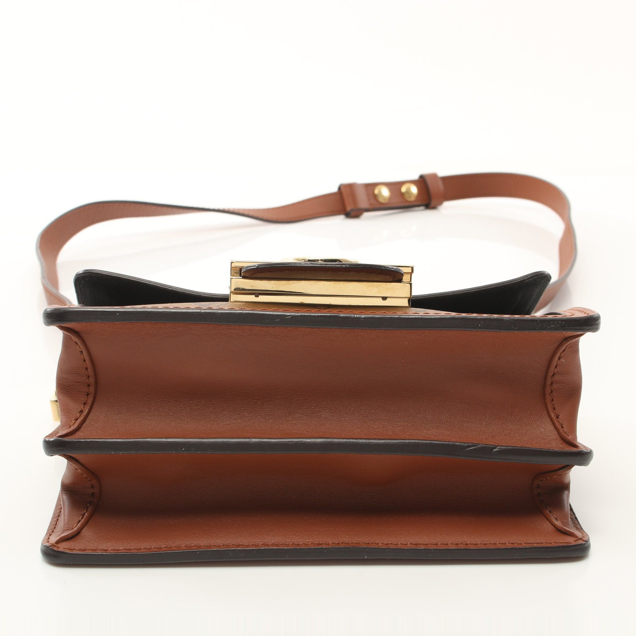 Louis Vuitton Louis Vuitton Dauphine Mini Monogram Reverse Shoulder Bag Leather Brown Beige Size ONE SIZE - 11 Thumbnail