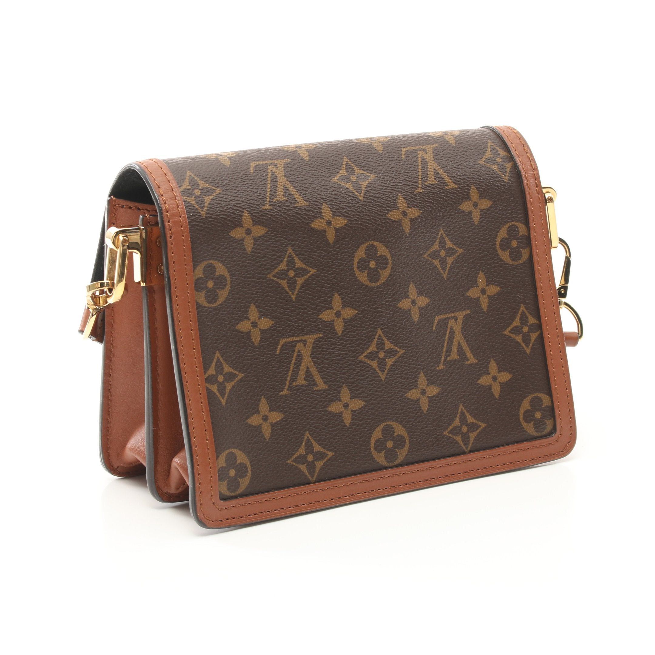 Louis Vuitton Louis Vuitton Dauphine Mini Monogram Reverse Shoulder Bag Leather Brown Beige Size ONE SIZE - 2 Thumbnail