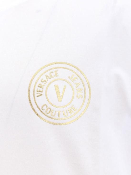 Versace VERSACE Men T-Shirts 76GAHT03CJ00T G03 White Size US XL / EU 56 / 4 - 3 Thumbnail
