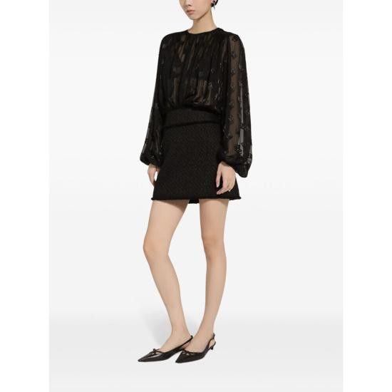 Dolce & Gabbana DOLCE & GABBANA Women Mid Skirts F4CR5T GDCLW N0000 BLACK Size 28" / US 6 / IT 42 - 4 Thumbnail
