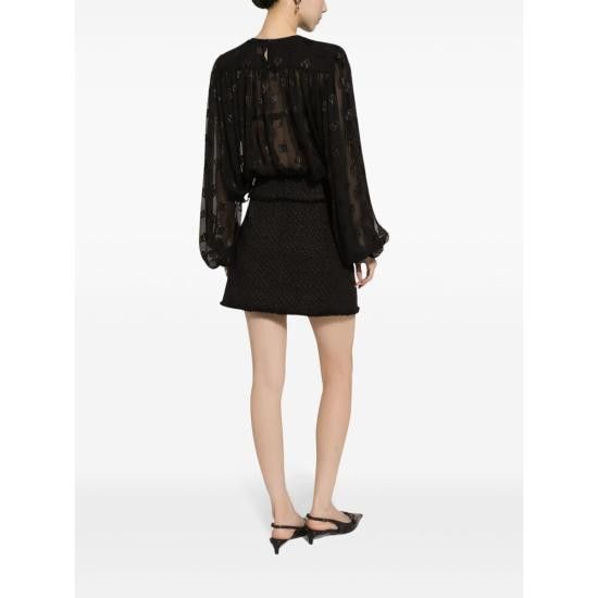 Dolce & Gabbana DOLCE & GABBANA Women Mid Skirts F4CR5T GDCLW N0000 BLACK Size 28" / US 6 / IT 42 - 3 Thumbnail