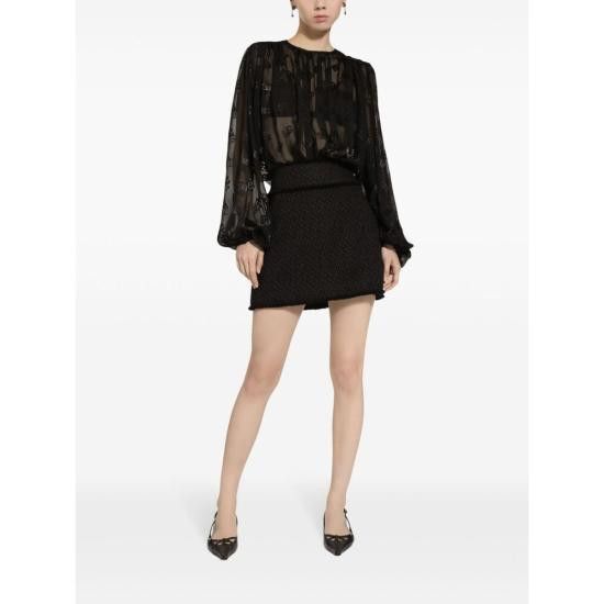 Dolce & Gabbana DOLCE & GABBANA Women Mid Skirts F4CR5T GDCLW N0000 BLACK Size 28" / US 6 / IT 42 - 5 Thumbnail