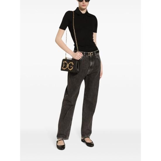 Dolce & Gabbana DOLCE & GABBANA Women Denim Pants FTC7CD G8LV5 S9001 BLACK Size 26" / US 2 / IT 38 - 3 Thumbnail