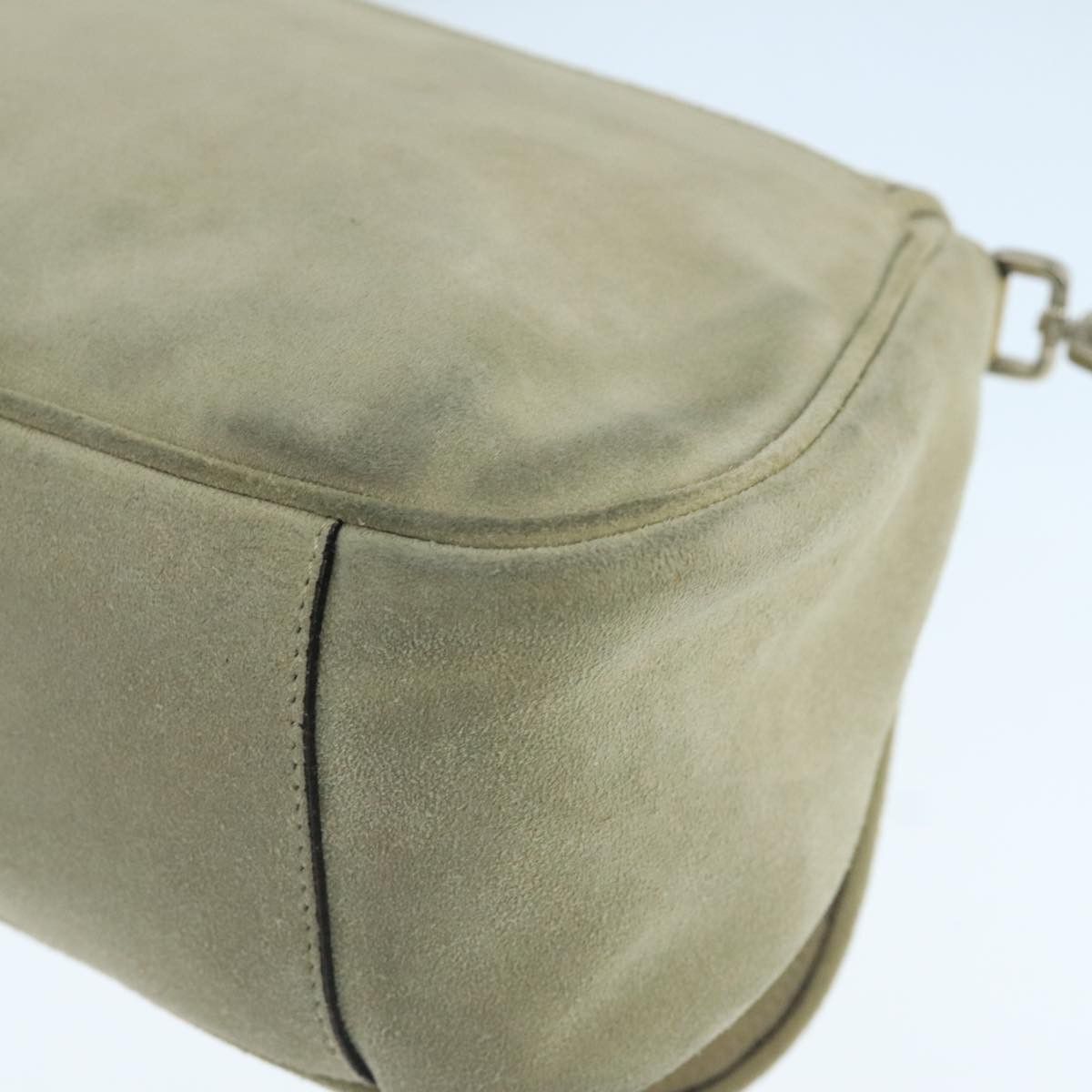 Prada Beige Suede Shoulder Bag (Pre-Owned) Size ONE SIZE - 9 Thumbnail