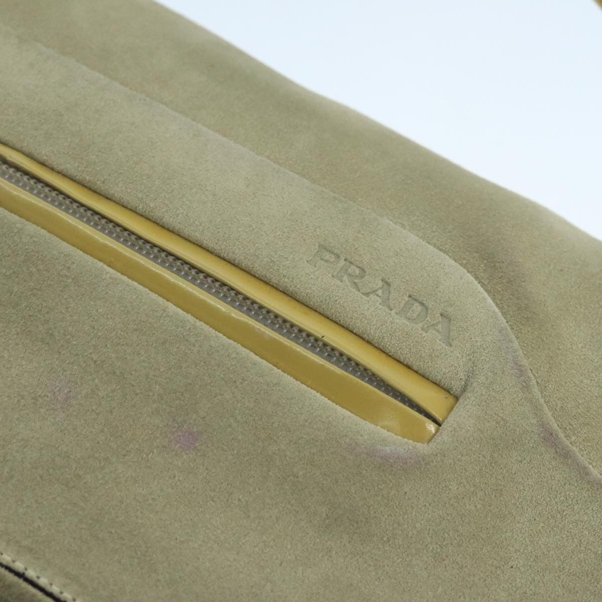 Prada Beige Suede Shoulder Bag (Pre-Owned) Size ONE SIZE - 19 Thumbnail