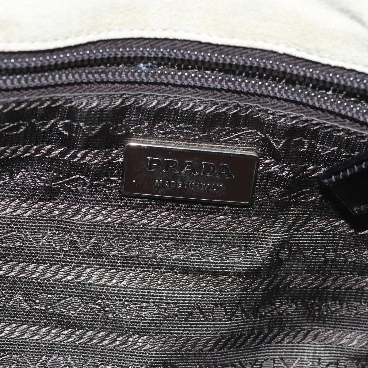 Prada Beige Suede Shoulder Bag (Pre-Owned) Size ONE SIZE - 13 Thumbnail