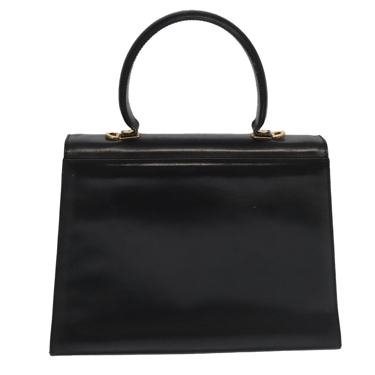 Salvatore Ferragamo Gancini Black Leather Handbag (Pre-Owned) Size ONE SIZE - 2 Thumbnail