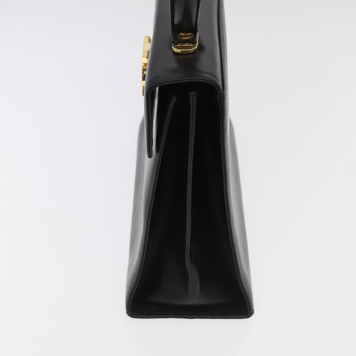Salvatore Ferragamo Gancini Black Leather Handbag (Pre-Owned) Size ONE SIZE - 3 Thumbnail