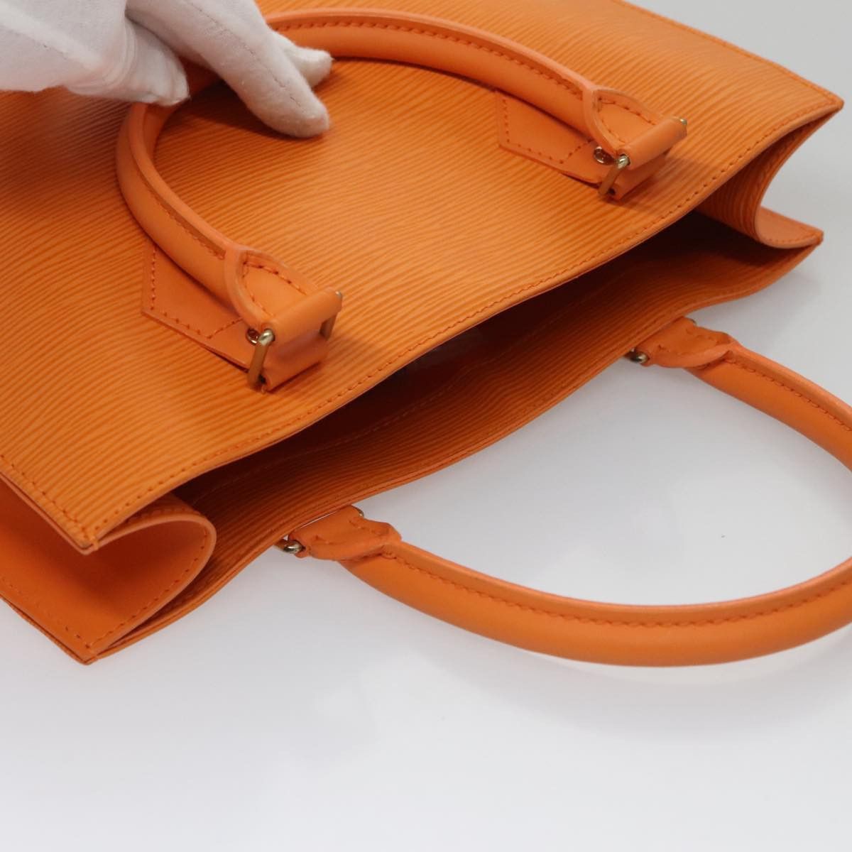 Louis Vuitton Sac Plat Orange Leather Tote Bag (Pre-Owned) Size ONE SIZE - 17 Thumbnail