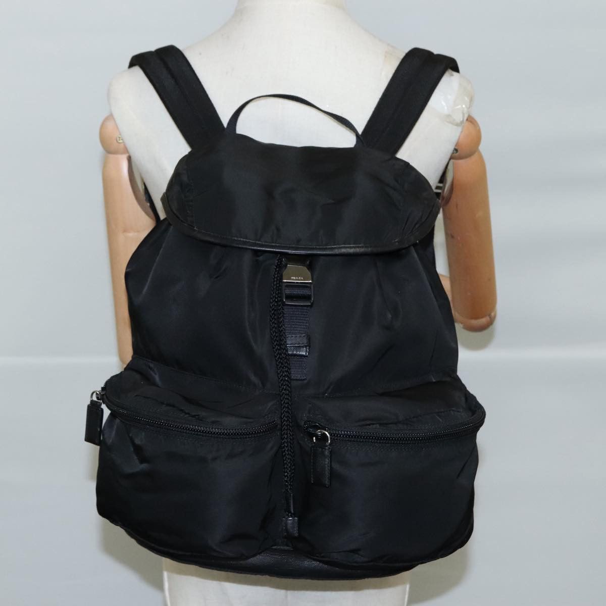Prada Re-Nylon Black Synthetic Backpack Bag (Pre-Owned) Size ONE SIZE - 15 Thumbnail