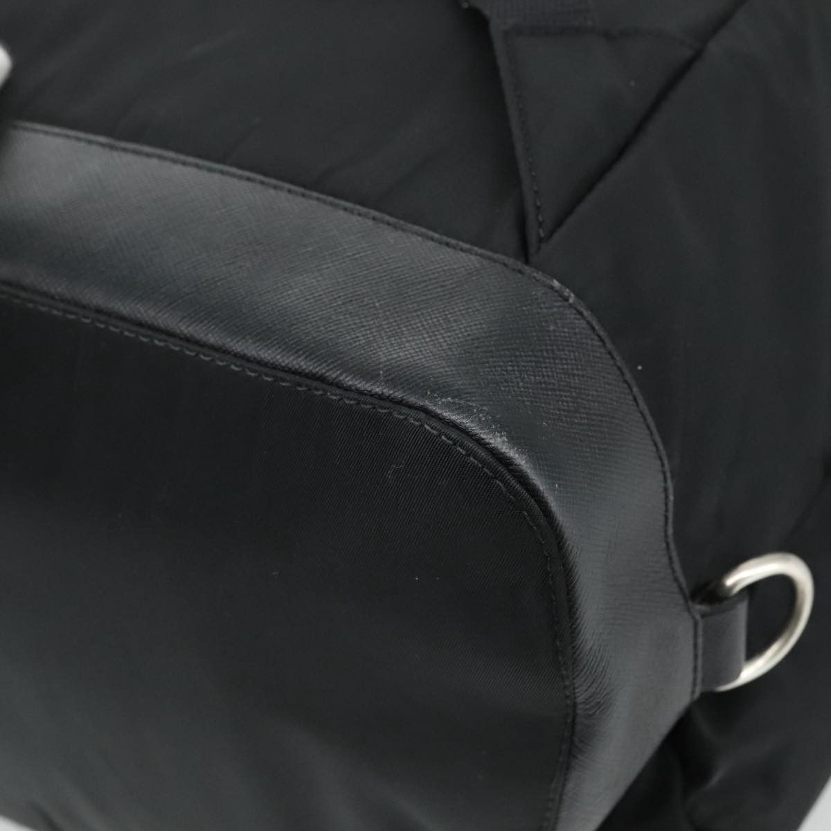 Prada Re-Nylon Black Synthetic Backpack Bag (Pre-Owned) Size ONE SIZE - 9 Thumbnail