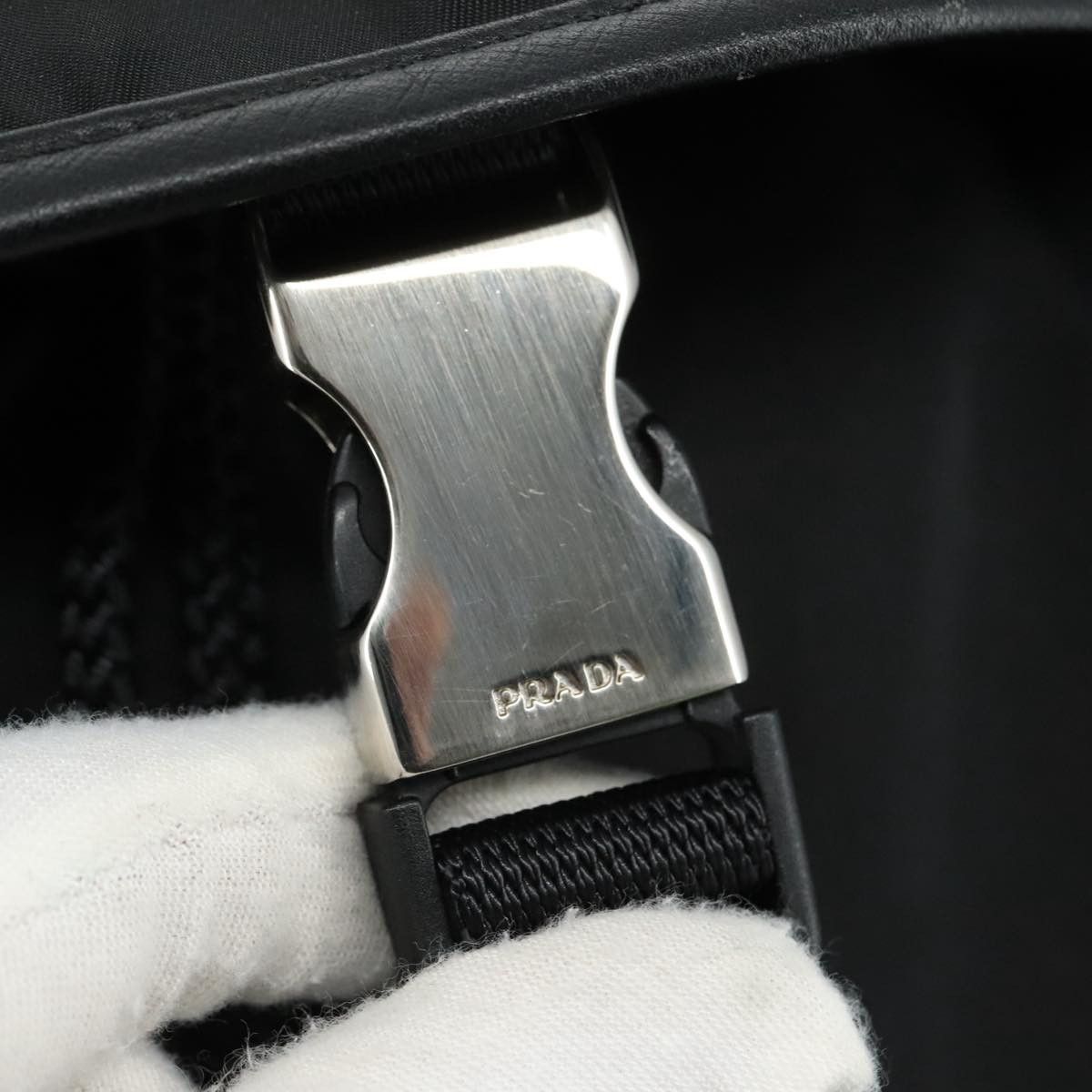 Prada Re-Nylon Black Synthetic Backpack Bag (Pre-Owned) Size ONE SIZE - 11 Thumbnail