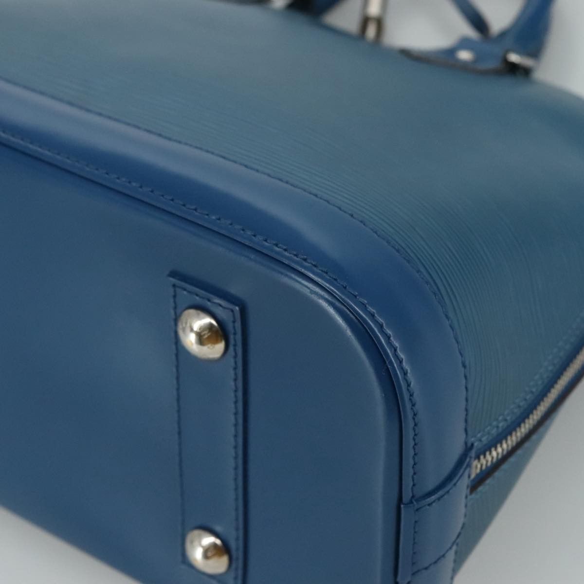 Louis Vuitton Alma Blue Leather Handbag (Pre-Owned) Size ONE SIZE - 9 Thumbnail