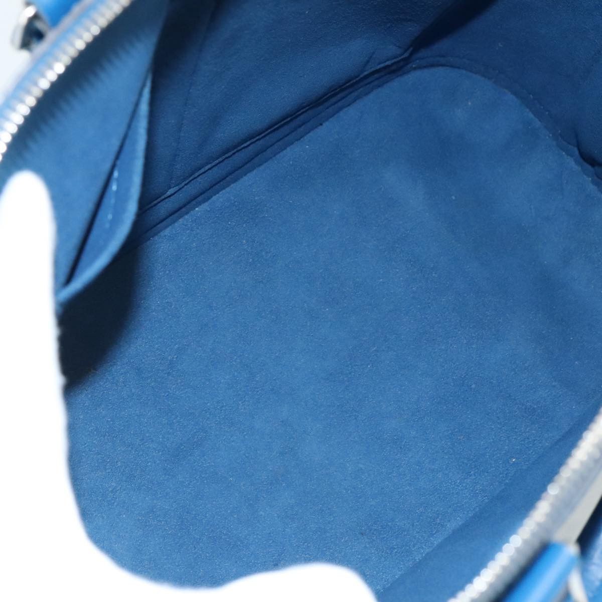 Louis Vuitton Alma Blue Leather Handbag (Pre-Owned) Size ONE SIZE - 13 Thumbnail