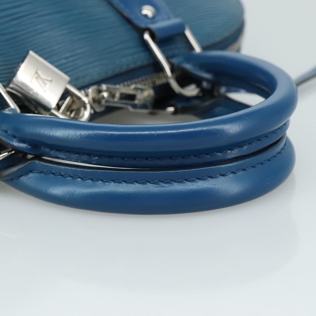 Louis Vuitton Alma Blue Leather Handbag (Pre-Owned) Size ONE SIZE - 5 Thumbnail