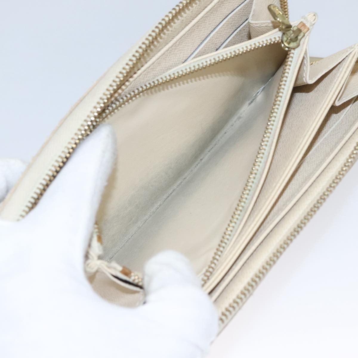 Louis Vuitton Zippy Wallet White Canvas Wallet (Pre-Owned) Size ONE SIZE - 9 Thumbnail
