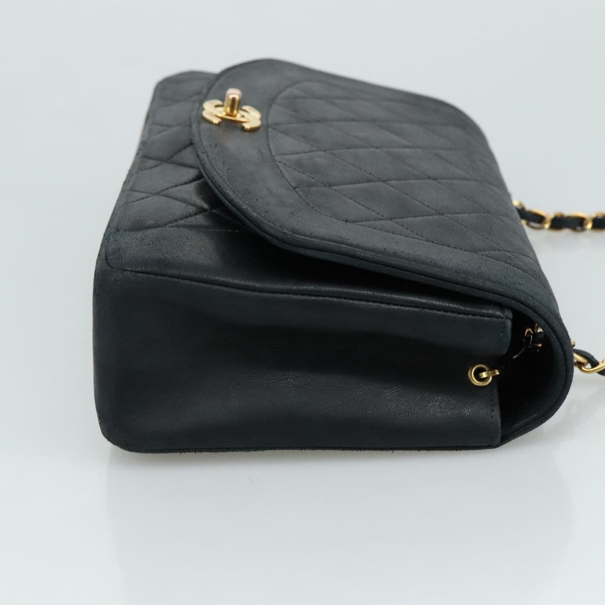 Chanel Diana Black Leather Shoulder Bag (Pre-Owned) Size ONE SIZE - 3 Thumbnail