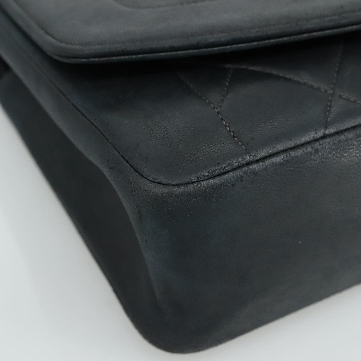 Chanel Diana Black Leather Shoulder Bag (Pre-Owned) Size ONE SIZE - 8 Thumbnail