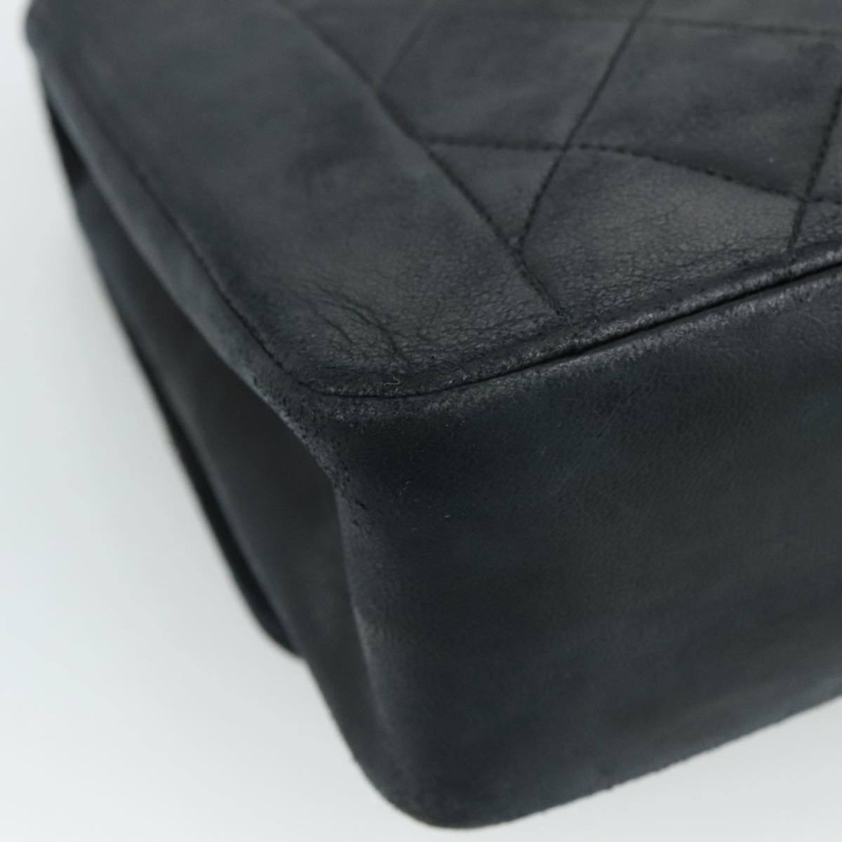 Chanel Diana Black Leather Shoulder Bag (Pre-Owned) Size ONE SIZE - 10 Thumbnail