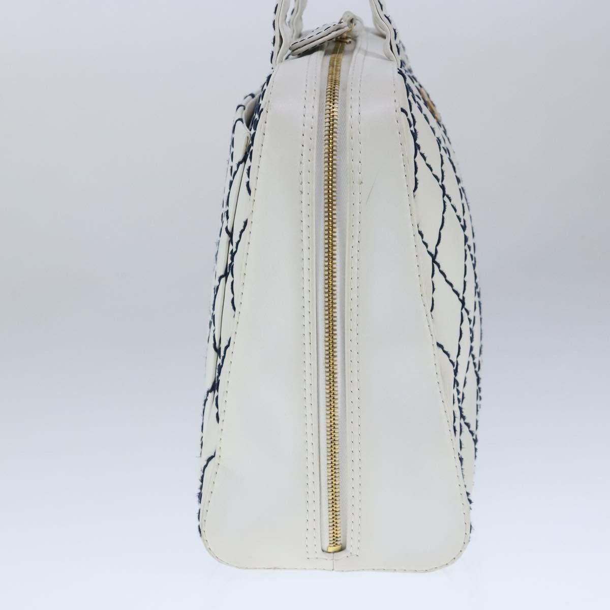 Chanel Wild Stitch White Leather Tote Bag (Pre-Owned) Size ONE SIZE - 4 Thumbnail
