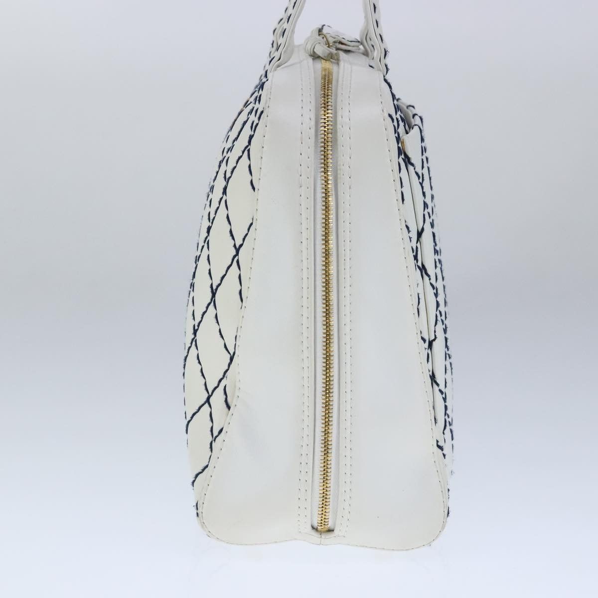 Chanel Wild Stitch White Leather Tote Bag (Pre-Owned) Size ONE SIZE - 3 Thumbnail