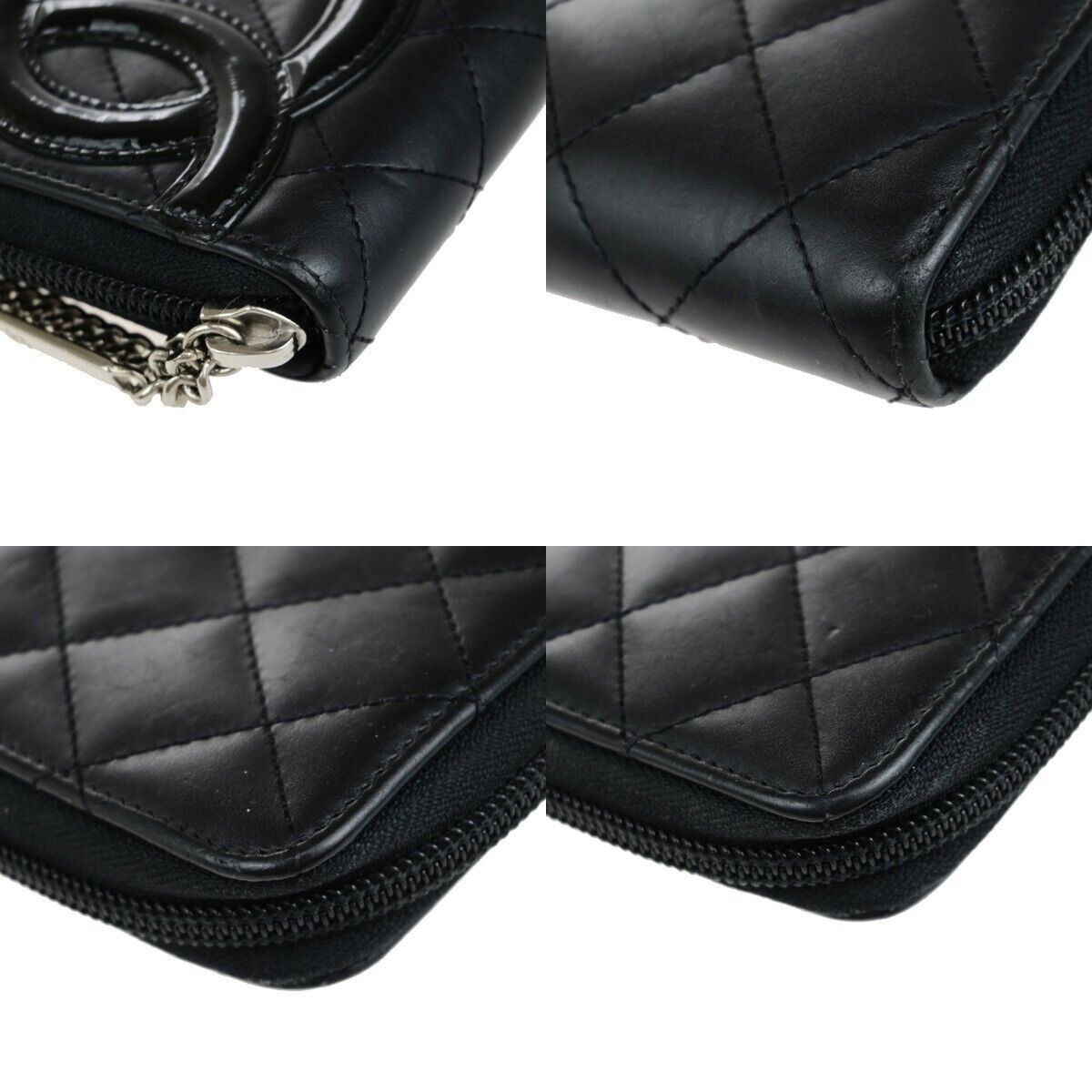 Chanel Cambon Black Leather Wallet (Pre-Owned) Size ONE SIZE - 7 Thumbnail