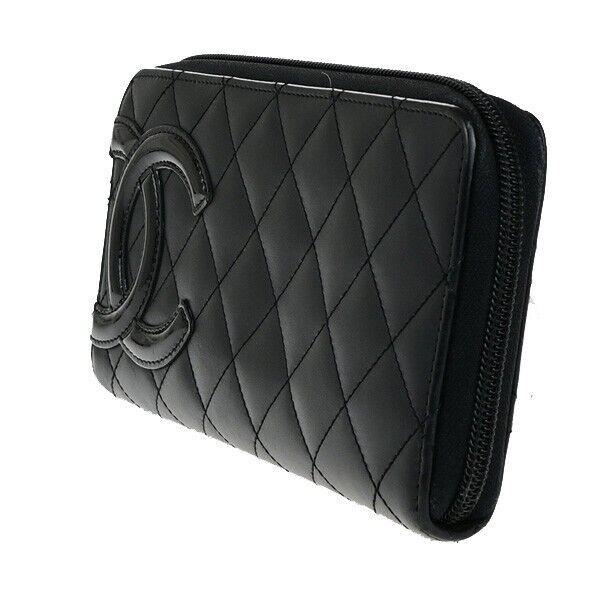 Chanel Cambon Black Leather Wallet (Pre-Owned) Size ONE SIZE - 3 Thumbnail