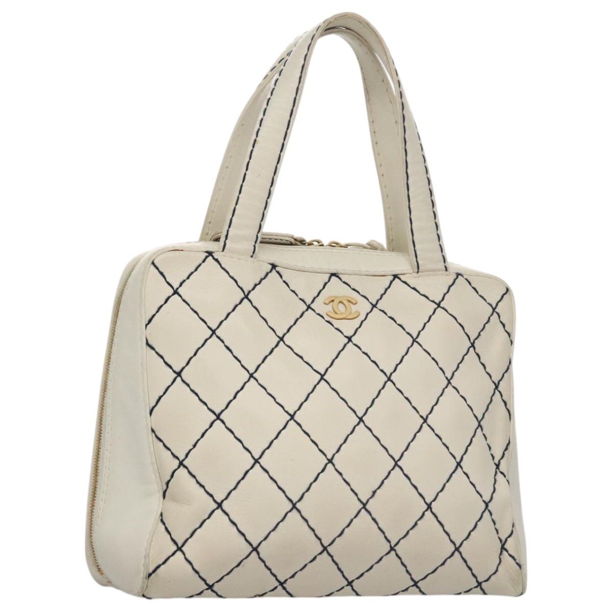 Chanel Wild Stitch White Leather Handbag (Pre-Owned) Size ONE SIZE - 20 Thumbnail