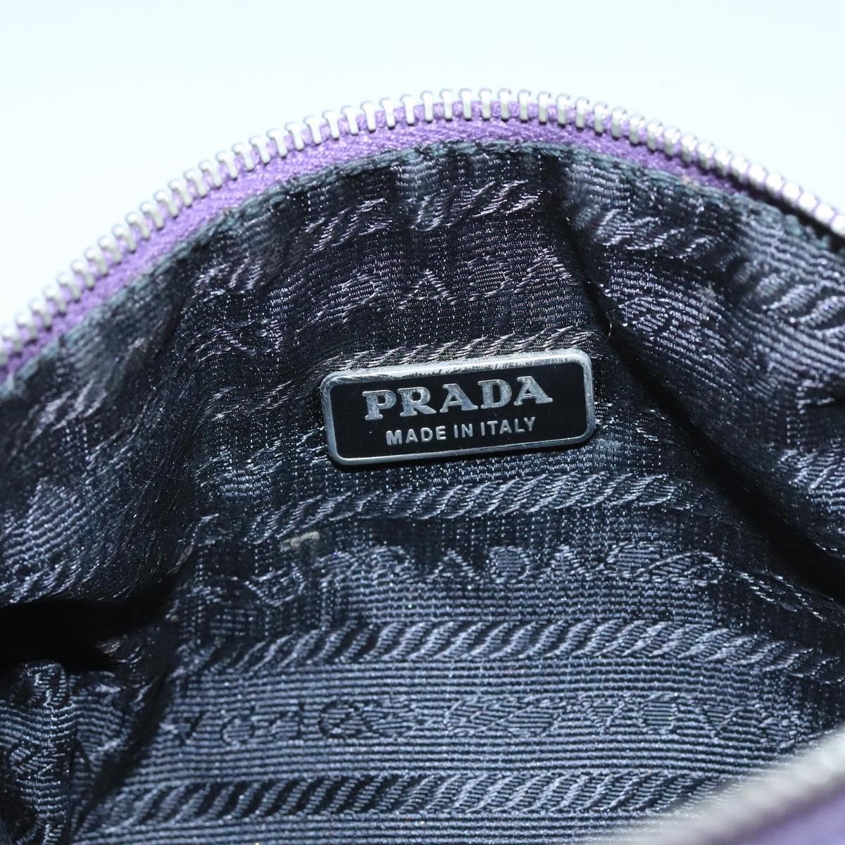 Prada Tessuto Purple Synthetic Handbag (Pre-Owned) Size ONE SIZE - 16 Thumbnail
