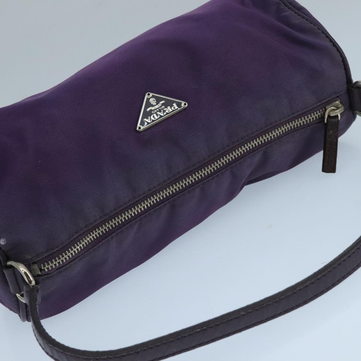 Prada Tessuto Purple Synthetic Handbag (Pre-Owned) Size ONE SIZE - 5 Thumbnail