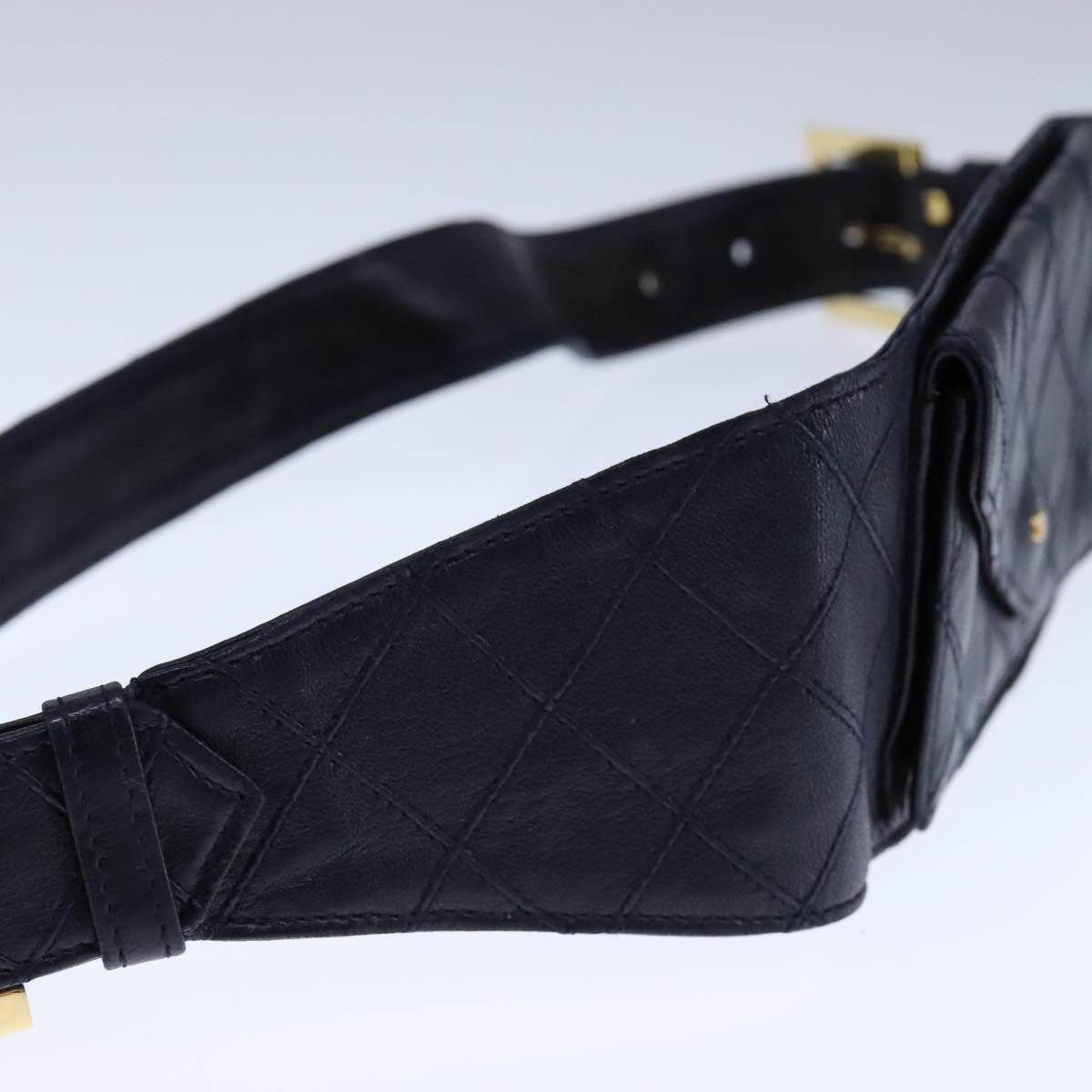 Chanel Bag Belt Navy Leather Shoulder Bag (Pre-Owned) Size ONE SIZE - 4 Thumbnail