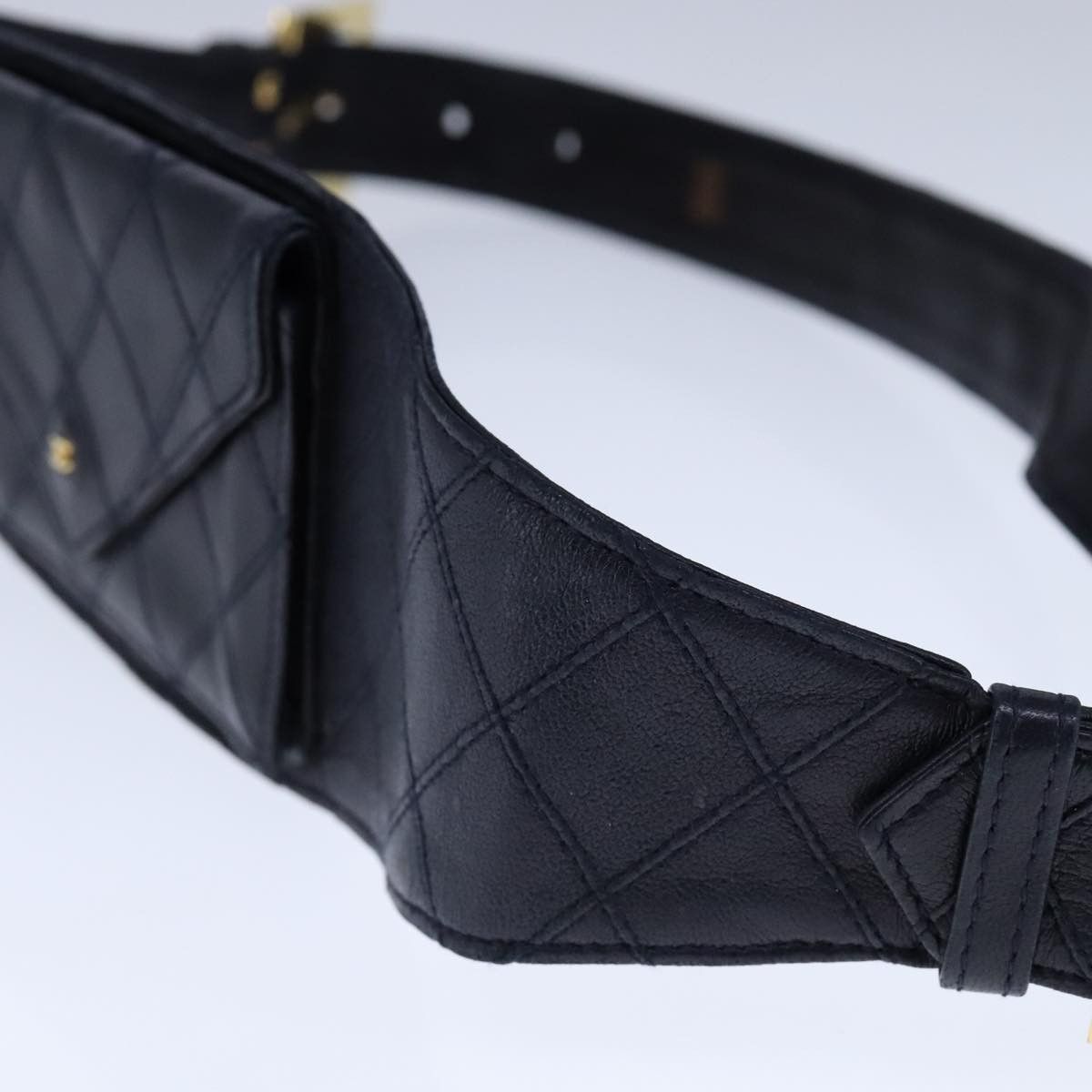 Chanel Bag Belt Navy Leather Shoulder Bag (Pre-Owned) Size ONE SIZE - 3 Thumbnail