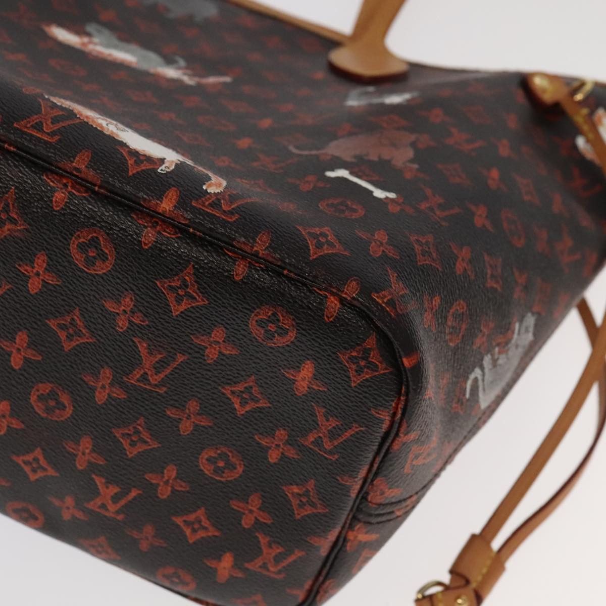 Louis Vuitton Neverfull Mm Black Canvas Tote Bag (Pre-Owned) Size ONE SIZE - 6 Thumbnail