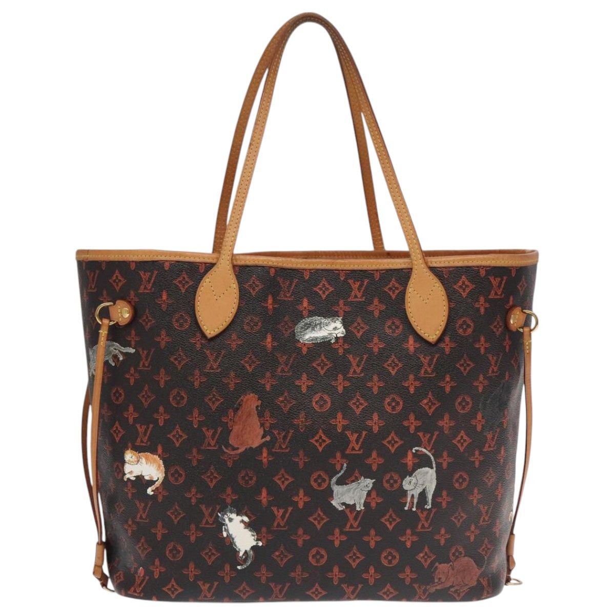 Louis Vuitton Neverfull Mm Black Canvas Tote Bag (Pre-Owned) Size ONE SIZE - 2 Thumbnail