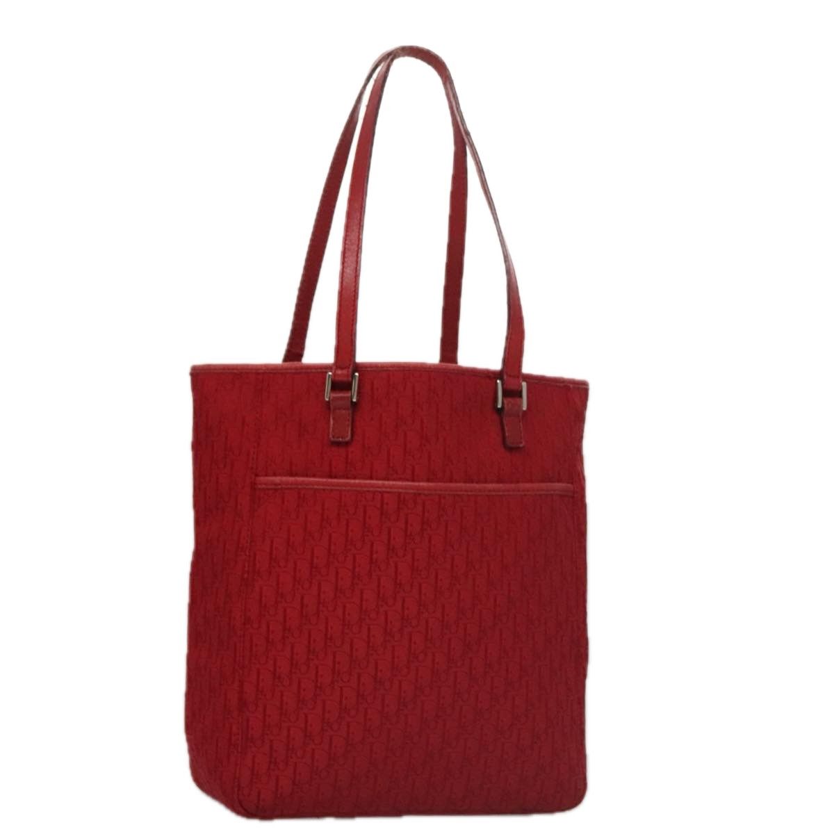 Dior Trotter Red Canvas Tote Bag (Pre-Owned) Size ONE SIZE - 16 Thumbnail