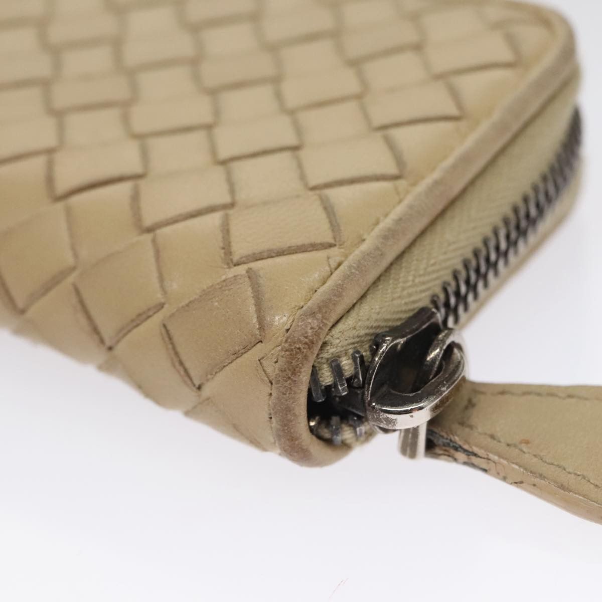 Bottega Veneta Intrecciato Beige Leather Wallet (Pre-Owned) Size ONE SIZE - 7 Thumbnail