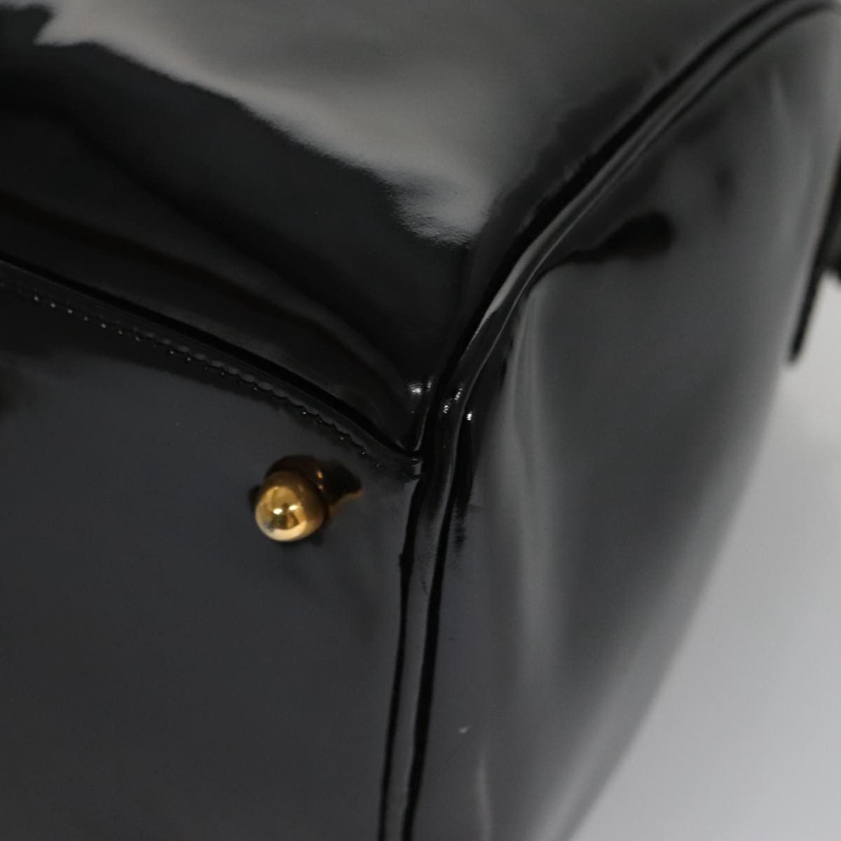 Chanel Logo Cc Black Patent Leather Travel Bag (Pre-Owned) Size ONE SIZE - 7 Thumbnail